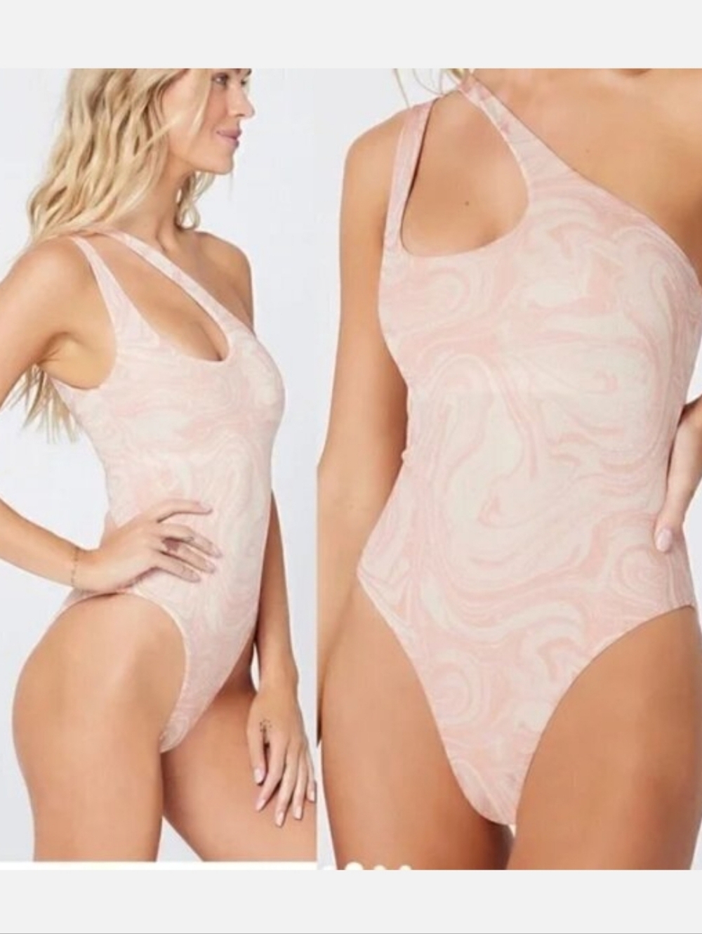 L*Space Shine On Shimmer PhoebeAll Swirled Up One Piece Swimsuit NWT Sz 4 - Picture 10 of 11